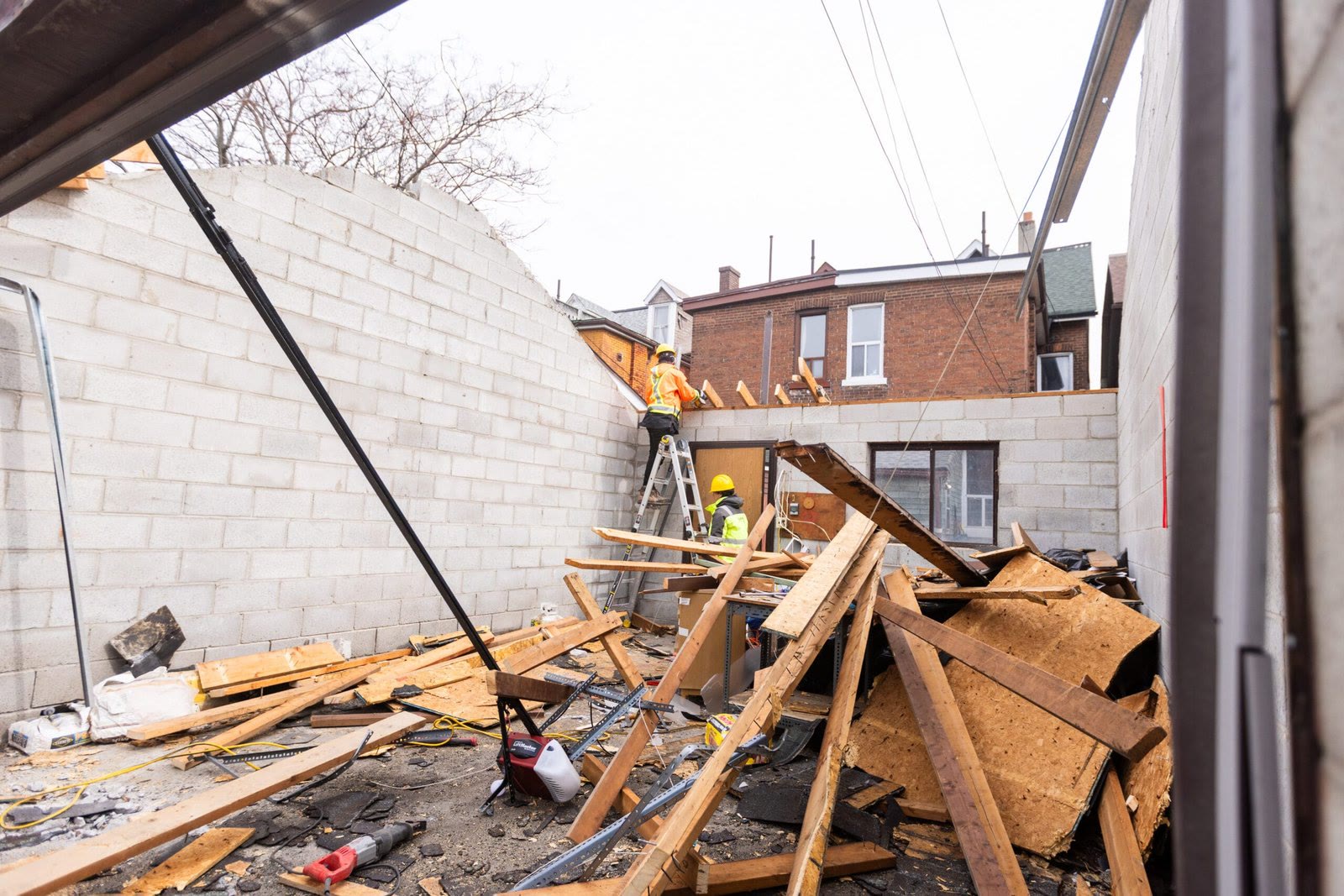 Garage demolition Toronto residential