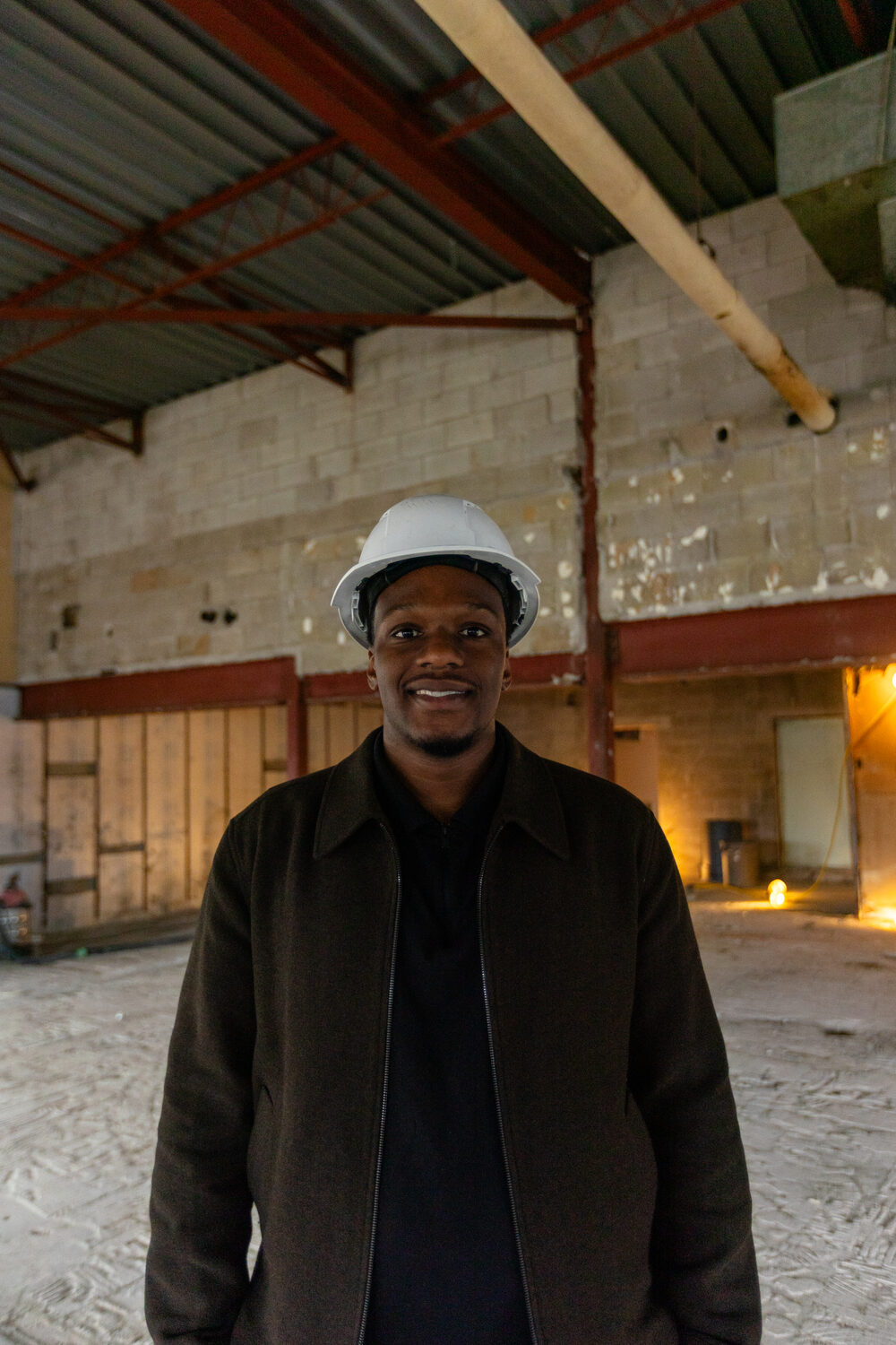 Juwan Codrington, founder of Standard Demolition, on a Toronto job site